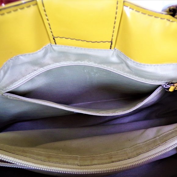Yellow Perforated Women's Handbag - Picture 6 of 13